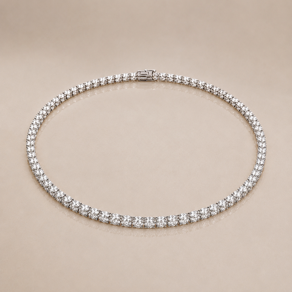 Lab-Grown Diamond Tennis Necklace
