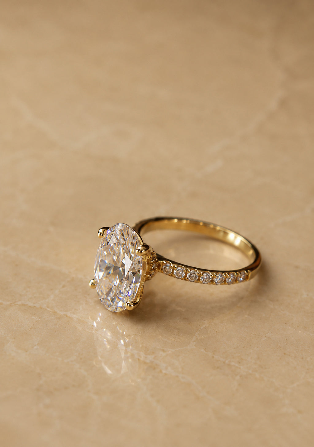 Oval Lab-Grown Diamond Ring