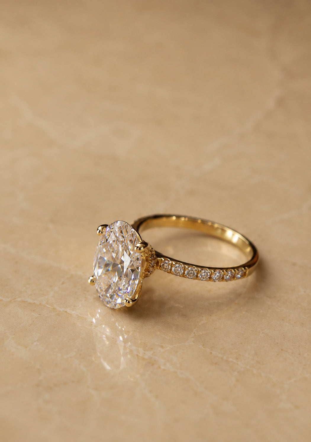 Oval Lab-Grown Diamond Ring