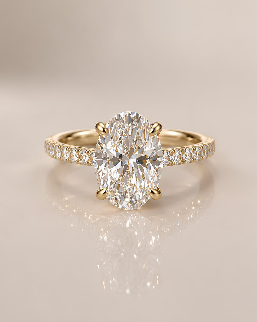 Oval Lab-Grown Diamond Ring