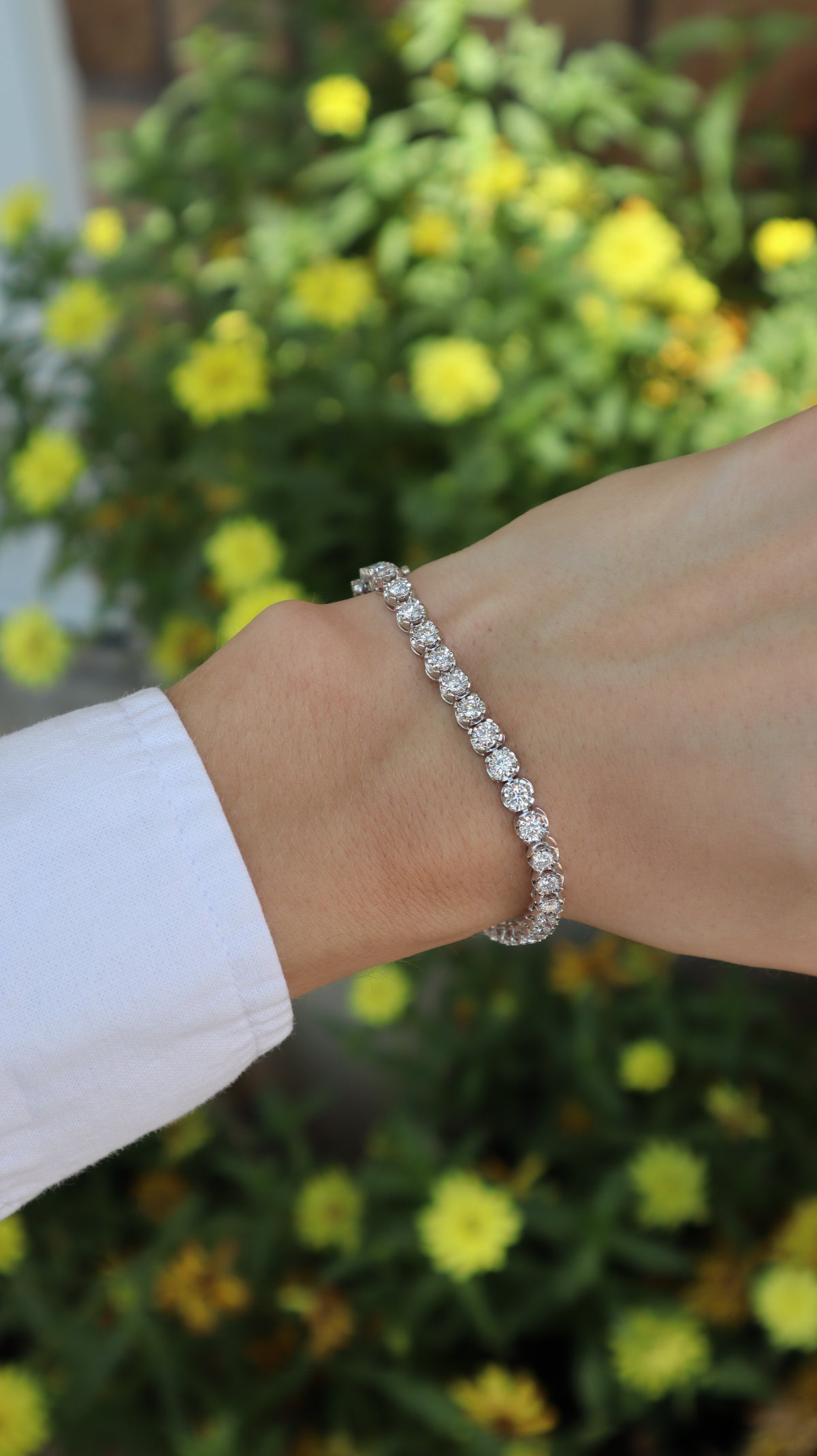 Lab-Grown Diamond Tennis Bracelet